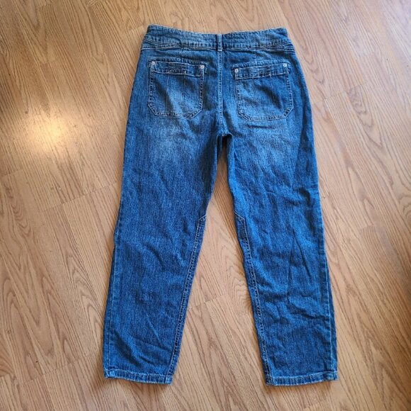 ANTHROPOLOGIE PILCRO THE WANDERER DENIM CARGO UTILITY PANTS sz 29 Petite - Picture 4 of 8